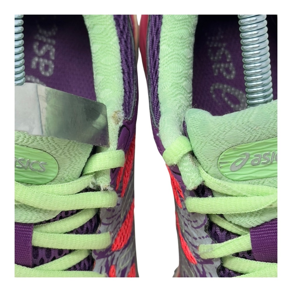 ASICS Gel-Kayano 21 Running Shoes Womens 7.5 Pink Purple Lime Green T5E9N - Picture 7 of 15